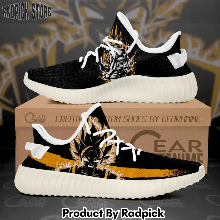 Goku ssj sihouette yeezy shoes anime  rp646464